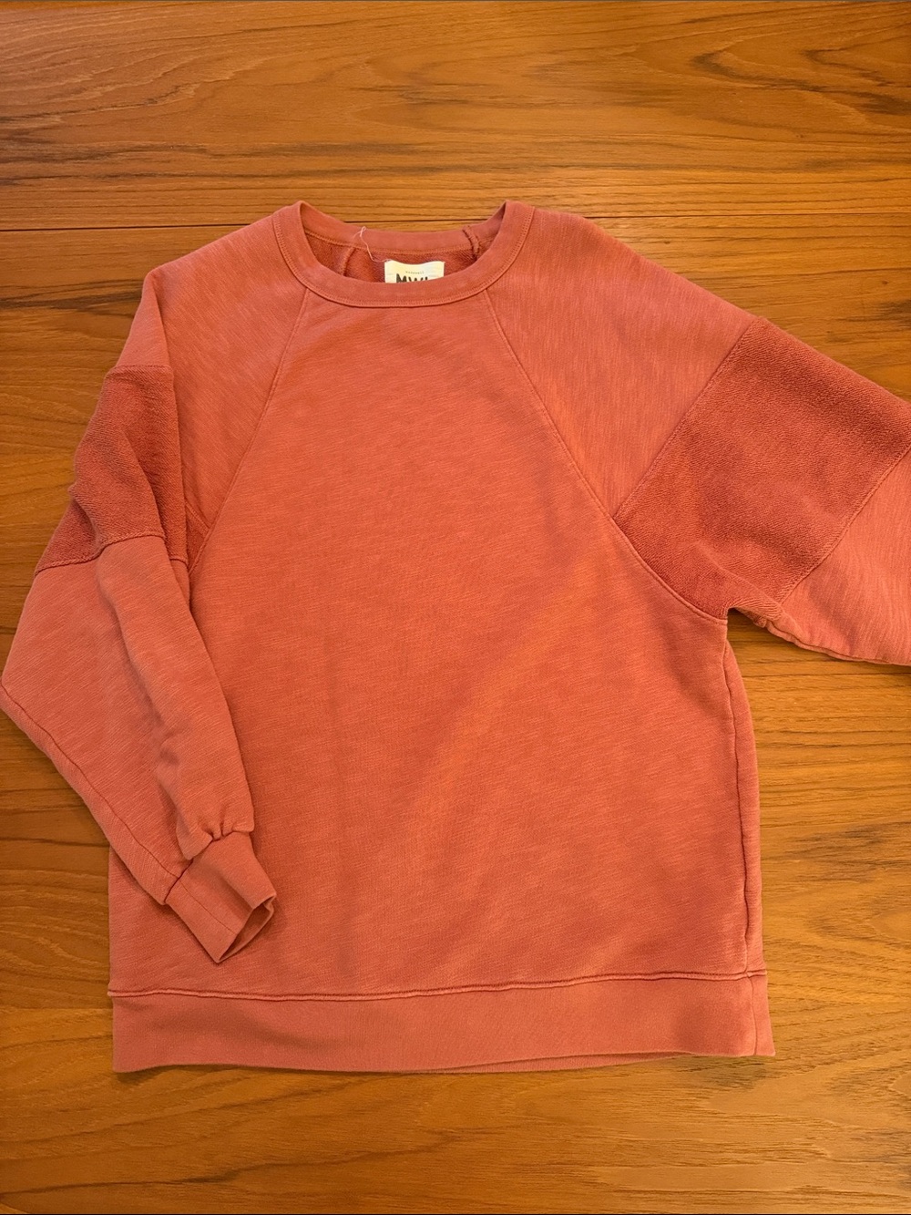 Madewell Orange Crewneck Sweatshirt